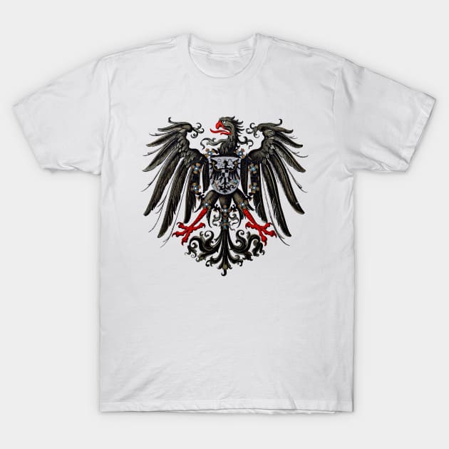 German Imperial Eagle T-Shirt by blackroserelicsshop@gmail.com